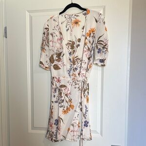 Used Like New Reformation Lucky Wrap Mini Dress in Frolic Floral